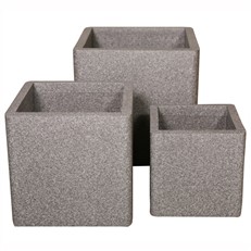 iQbana Set of 3 Graduated Square Planters