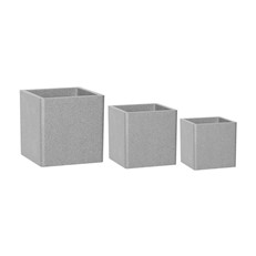 iQbana Set of 3 Graduated Square Planters