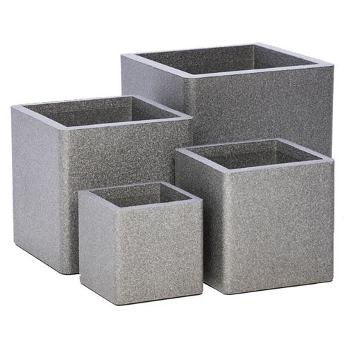 iQbana Set of 4 Graduated Square Planters