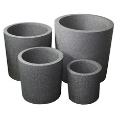 iQbana Set of 4 Graduated Round Planters