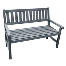 Grey Johanna 2-Seater Garden Bench