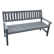 Grey Johanna 3-Seater Garden Bench