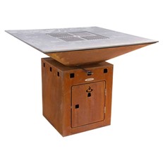 Remundi Large Cube BBQ Grill and Patio Heater