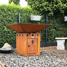 Remundi Large Cube BBQ Grill and Patio Heater