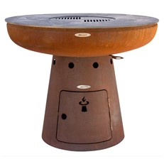 Remundi Nero Fire Bowl and BBQ Grill