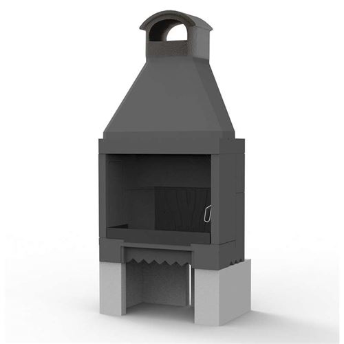 Compact Vicenza Garden Modern Masonry Fireplace Outdoor Heater