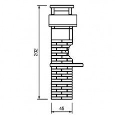 Guanaco 2 Masonry Wood or Charcoal Barbecue