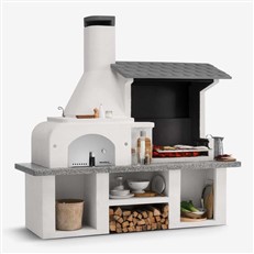 Antille Complete Outdoor BBQ Kitchen with Wood Fired Oven