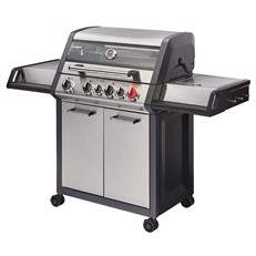 Monroe Pro 4 SIK Turbo 4 Burner Gas BBQ Grill with Side and Infrared Burners