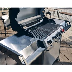 Monroe Pro 4 SIK Turbo 4 Burner Gas BBQ Grill with Side and Infrared Burners