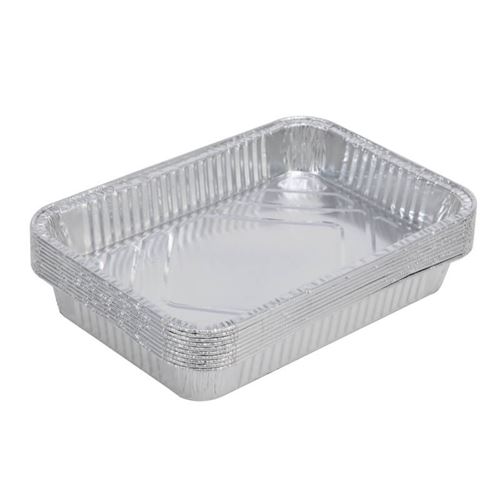 Disposable BBQ Aluminium Foil Drip Tray Pack of 10