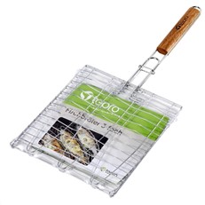 BBQ Grill Broiler Basket for 3 Fish