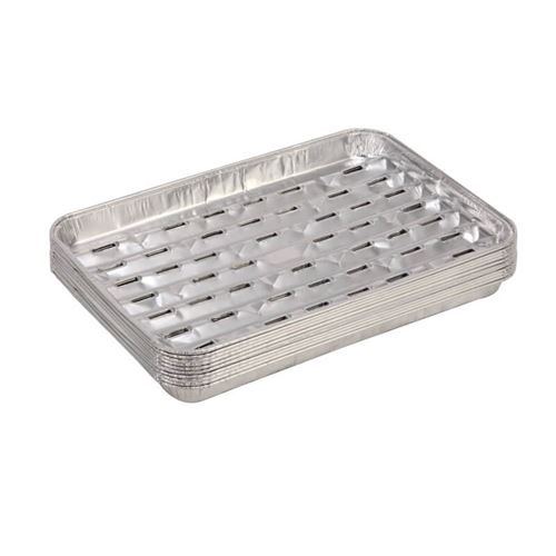 Disposable BBQ Aluminium Foil Grill Trays Pack of 10