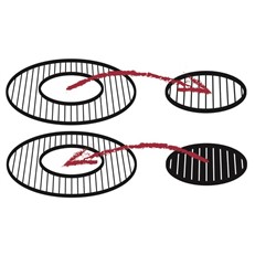 Cast Iron Cooking Grid Inlay for Grid in Grid System