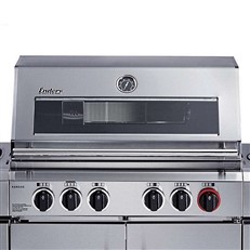 Kansas Pro 4 SIK Profi Turbo Stainless Steel Gas BBQ Grill with Sink