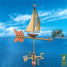 Sail Boat Cottage Weathervane