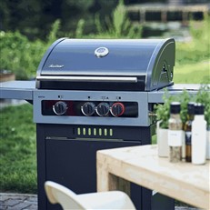 Boston Black 3 K Turbo Gas BBQ Grill