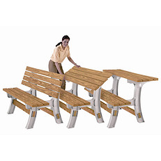 2x4  Wooden Table Bench