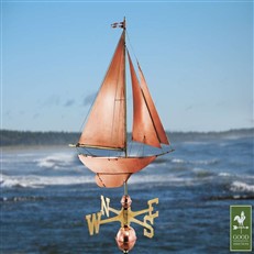 Racing Sloop Farmhouse Weathervane