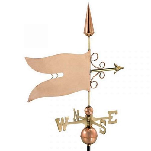 Banner Farmhouse Copper Weathervane