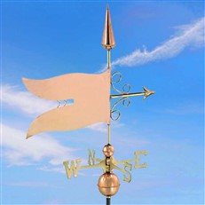 Banner Farmhouse Copper Weathervane