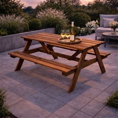Wooden Picnic Bench