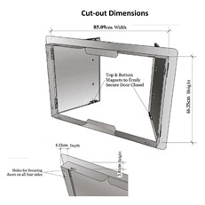 Outdoor Kitchen DIY Flush Mounted Double Cabinet Doors