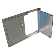 Outdoor Kitchen DIY Flush Mounted Double Cabinet Doors