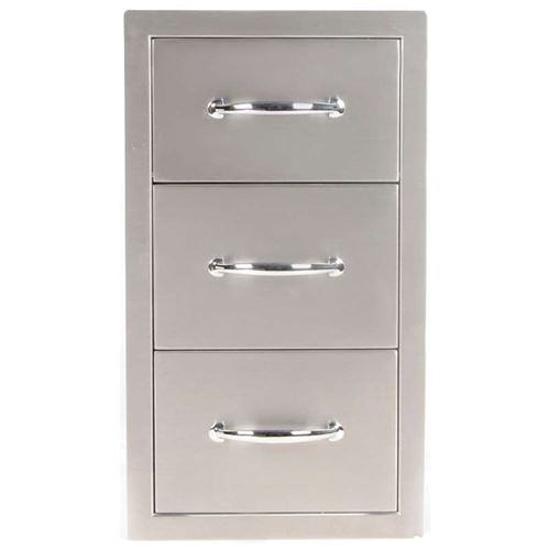 Three Drawer Outdoor Kitchen Cabinet