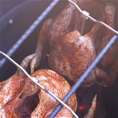 Turkey Hanger for Pit Barrel Cookers