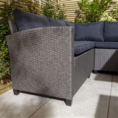 Fowey Rattan Garden Corner Sofa Dining Set