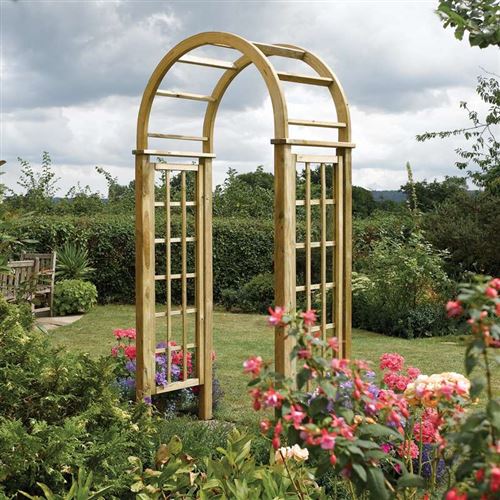 Round Top Timber Garden Arch