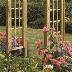 Round Top Timber Garden Arch