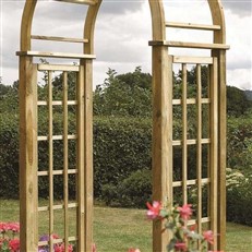 Round Top Timber Garden Arch