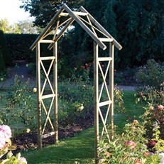 Rustic Natural Timber Garden Arch