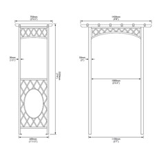 Wrenbury Square Garden Arch in Steel