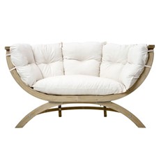Siena Due Wooden Garden Sofa