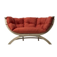 Siena Due Wooden Garden Sofa