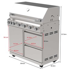 Stainless Steel Gas BBQ Grill Module