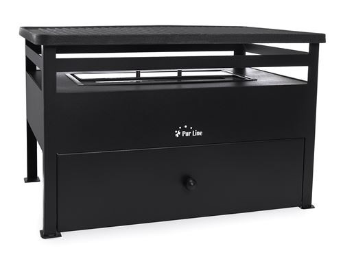 Pur Line Freestanding Bio-ethanol Steel Barbecue Grill BB02