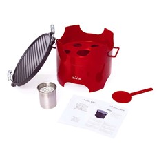 Pur Line Steel Clean Burning Bio-ethanol Portable BBQ Grill BB03
