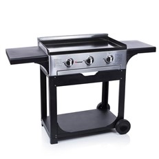 Gas BBQ Plancha 3 Burners with Trolley