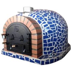 Mosaic Effect Outdoor Wood Fired Pizza Oven