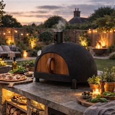 Horacio Mini Wood Fired Outdoor Oven Piku – Handmade Clay Pizza & Bread Oven