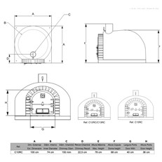 Horacio Wood Fired Outdoor Oven – Black Clay Pizza & Bread Oven