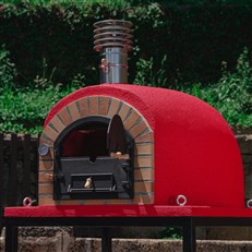 Horacio Wood Fired Outdoor Oven Royal Red – Clay Pizza & Bread Oven