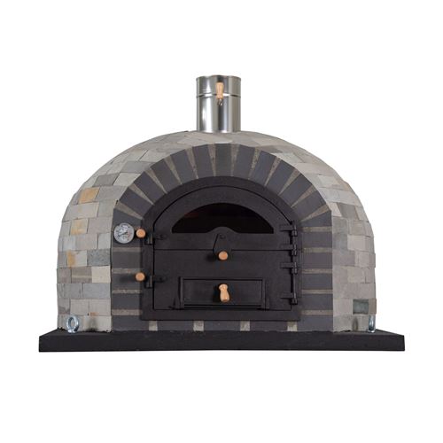 Horacio Wood Fired Outdoor Oven Silver – Handmade Clay Pizza & Bread Oven 