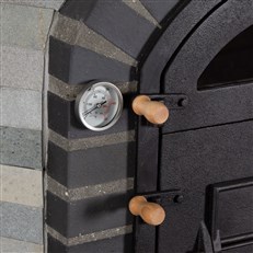 Horacio Wood Fired Outdoor Oven Silver – Handmade Clay Pizza & Bread Oven 