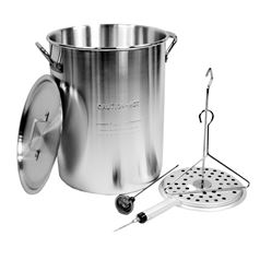 Large Aluminium Turkey Fryer Pot with Lid 