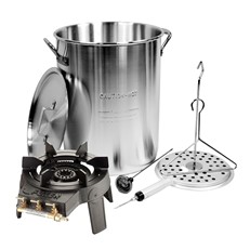 Large Aluminium Turkey Fryer Pot with Lid 